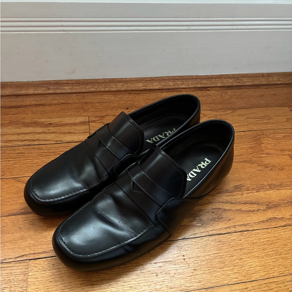 Prada Brushed Leather Men’s Loafer